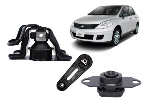 Kit Soporte Motor Nissan Tiida 1.6 Hr16de 2006 2014