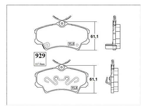 Pastilla Freno Delantero Honda Civic 1.8 2005 2012