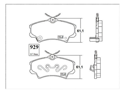 Pastilla Freno Delantero Honda Civic 1.8 2005 2012