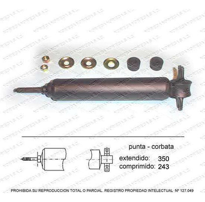 Par Amortiguador R/L Delantero Chevrolet Opala 4 Cil 1969