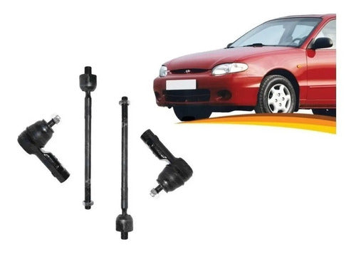 Brazo Axial Hyundai Accent 1994 2000 + Terminales Kit