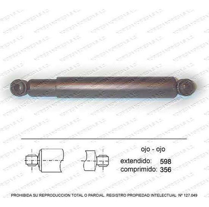 Par Amortiguador R/L Delantero Chevrolet Luv 1.6 1989 1994