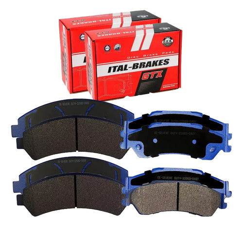 Kit Pastillas Delanteras + Traseras Freno Gtx Chevrolet Blazer 2000 2006