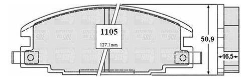 Pastilla Freno Delantero Chevrolet Luv 2.2 1998 1999