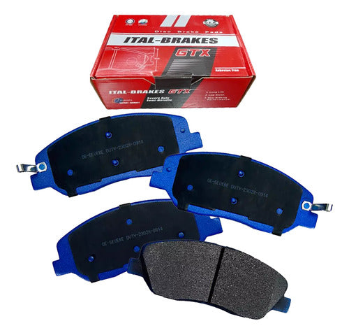 Kit Pastillas Delanteras + Traseras Freno Hyundai Santa Fe 2010 2018