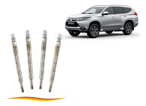 Set Bujia Incandescente Mitsubishi Montero 2016 2023 4 Uds
