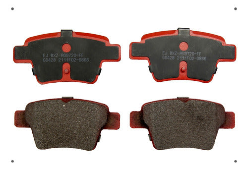 Pastilla Freno Ital Brakes Trasera Dfm A30 2016 2020