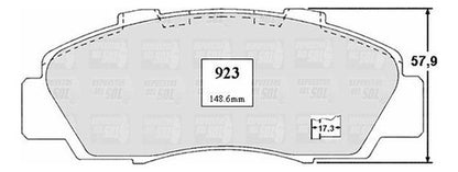 Pastilla Freno Delantero Honda Accord 2.0 1996 1996