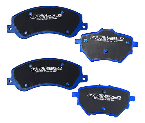 Kit Pastillas Delanteras + Traseras Freno Gtx Gold Byd Song 2018 2024