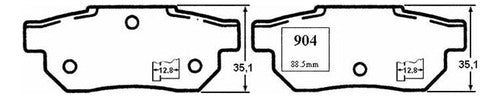Pastilla Freno Trasero Honda Civic Shuttle 1.6 1991 1995
