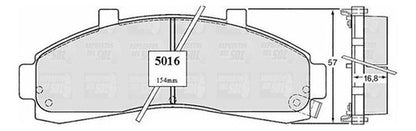 Pastilla Freno Delantero Ford Ranger 2300 Xlt 1995 1997