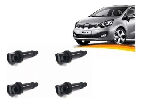 Bobina Encendido Kia Rio 3 4 5 1.4 2012 2016 4 Unidades