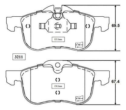 Pastilla Freno Delantero Rover 75 2.5 2003 2005