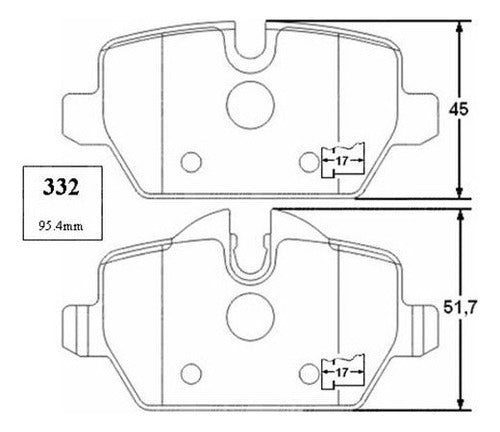 Pastilla Freno Trasero Bmw 118i 2.0 2005 2006