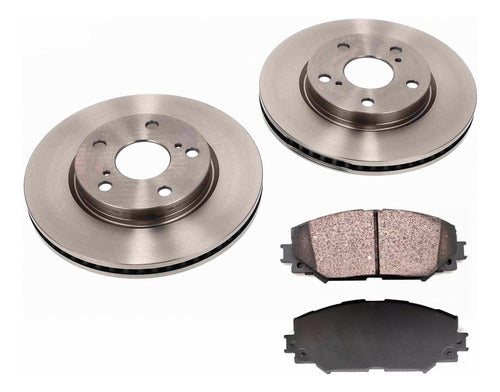 Kit Pastilla Freno + Par Disco Delantero Toyota Rav 4 2008 2015