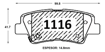 Pastilla Freno Traseras Ssangyong Korando 2011 2020