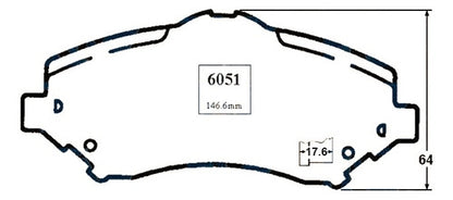 Pastilla Freno Delantero Dodge Grand Caravan 3.8 2008 2010