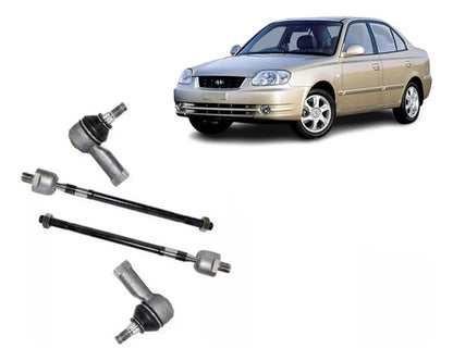 Brazo Axial Hyundai Accent 2000 2006 + Terminales Kit
