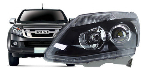 Optico Izquierdo Chevrolet Luv Dmax 2016 2018 Con Lupa
