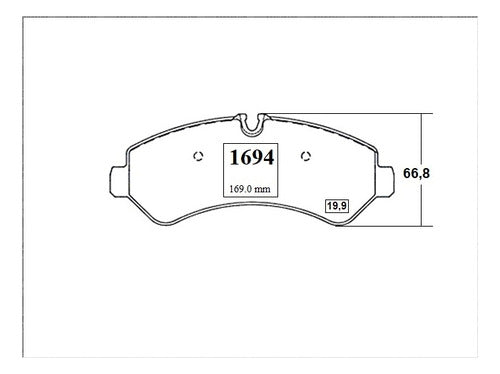 Pastilla Freno Trasero Mercedes Sprinter 515 2018