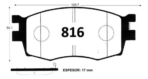 Discos Freno Con Pastilla Kia Rio Jb 2006 2011