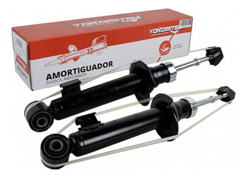 Par Amortiguador Mitsubishi L200 2.5 2007 2013 Delantero + Traseros