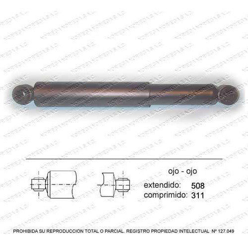 Par Amortiguador R/L Delantero Nissan Terrano 2.4 2000