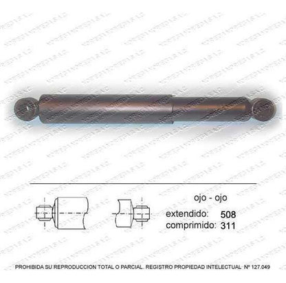 Par Amortiguador R/L Delantero Nissan Terrano 2.4 2000
