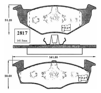 Pastilla Freno Delantero Volkswagen Polo 1.4 2006 2010