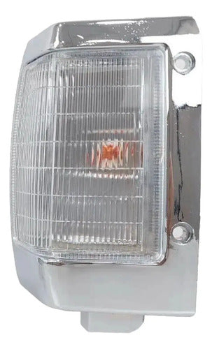 Farol Punta Nissan D21 1993 2010 Izquierdo Borde Cromado Blanco