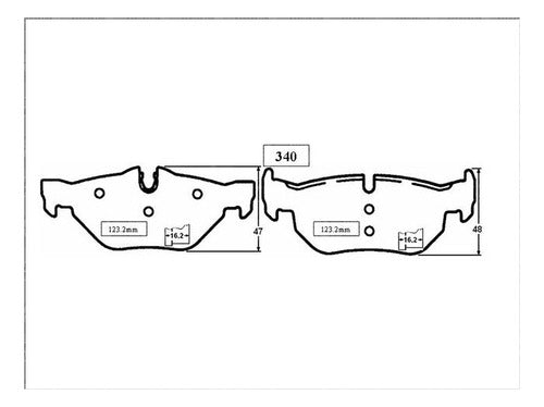 Pastilla Freno Trasero Bmw 120i 1.6 2008 2013