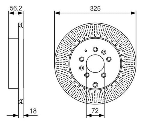 Par Discos Freno Mazda Cx9 2006 2018 Trasero