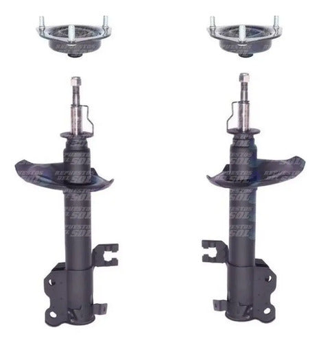 Amortiguadores Delanteros Samsung Sm3 2005 2014 + Cazoletas