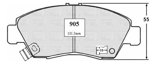 Pastilla Freno Delantero Honda Fit Lx 1.3 2008 2014