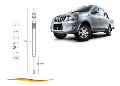 Set Bujia Incandescente Mahindra Genio 2.2 2013 2015 4 Uds