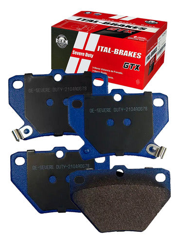 Kit Pastillas Delanteras + Traseras Freno Gtx Toyota Celica 2000 2007