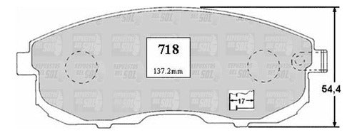 Pastilla Freno Delantero Nissan Primera New 2.0 2008