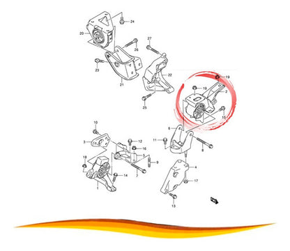 Soporte Motor Suzuki Alto K10 1.0 2011 2015