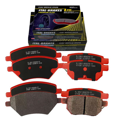 Kit Pastillas Delanteras + Traseras Freno Chery Tiggo 4 2018 2020