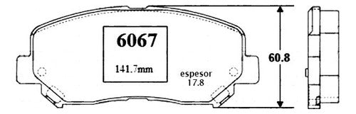 Pastilla Freno Delantero Jeep New Cherokee Sport 2014