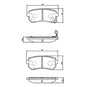 Pastilla Freno Trasero Kia Cerato 5 2011 2013
