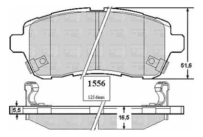 Pastilla Freno Delantero Ford Fiesta 1.6 2011