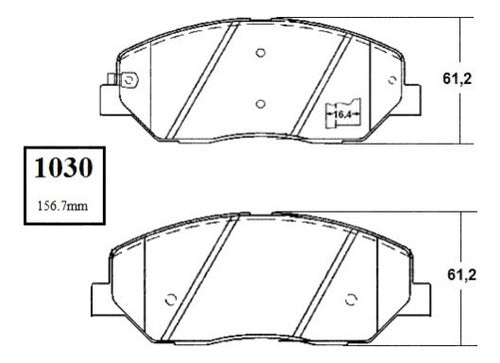 Pastilla Freno Delantero Hyundai Santa Fe 2.2 2006 2010