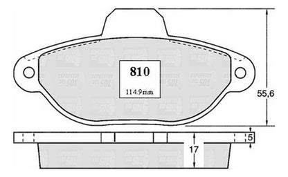 Pastilla Freno Delantero Fiat Punto 60 1993 2000