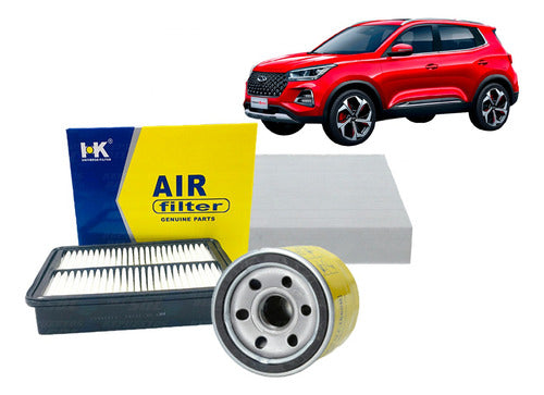 Kit Filtros Chery Tiggo 3 2021 2023 Aceite Aire Polen