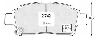 Pastilla Freno Delantero Toyota Yaris 1.3 2000 2005