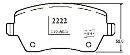Pastilla Freno Delantero Lada Largus 1.6 2020