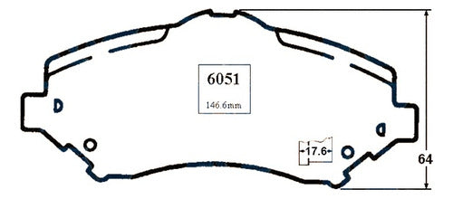 Pastilla Freno Delantero Dodge Journey 2.4 2009 2012