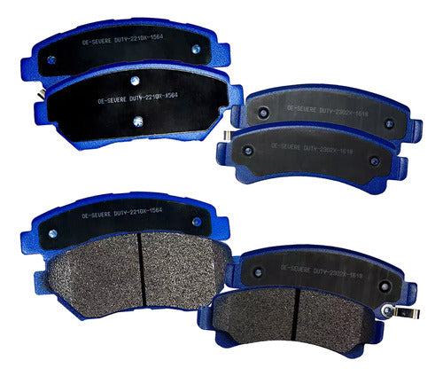 Kit Pastillas Delanteras + Traseras Freno Gtx Jmc New Vigus Work 2022 2024