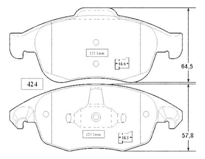 Pastilla Freno Delantero Citroen C4 Grand Picasso 2013